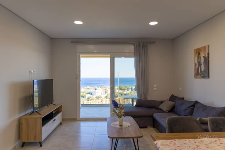 Zax Sea View Modern 4-villa With Heated Pool - Crète
