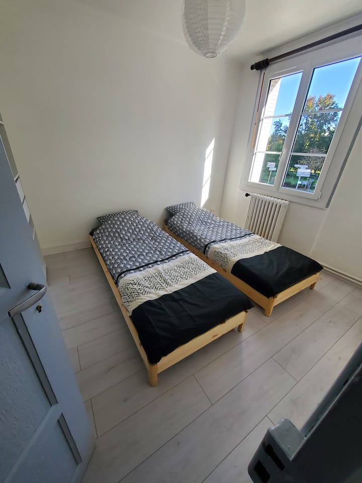 Spálňa č.2 s dvoma samostatnými lôžkami