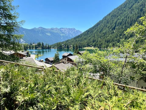 Popular Airbnb listing: Apt. Champex-Lac 2 pers, lake view, central in Orsières