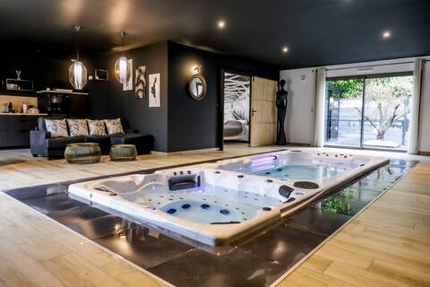 Villa luxueuse , SPA, Mini-piscine, sauna, billard