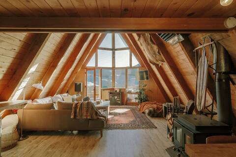 Cozy A-Frame with Million Dollar Views!