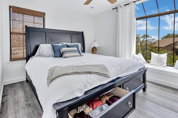 საწოლი 193×203 სმ + ტანსაცმლის სათავსო საწოლის ქვეშ