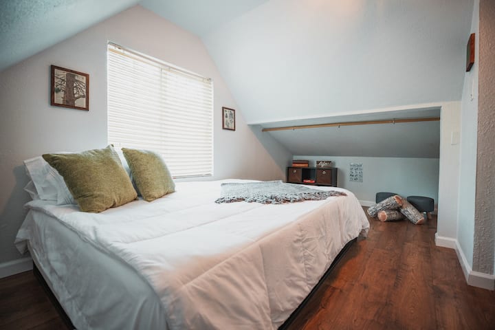 Dormitorio de loft de arriba