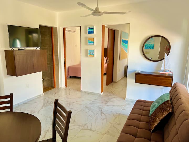 Bello Departamento Con Balcón Y Piscina! Punta Sur - Isla Mujeres