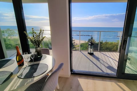 Apartament Morskie Widoki ☼ Widok na morze i plażę