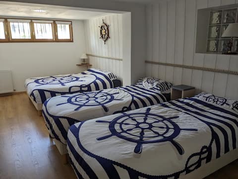 Family suite with private bathroom