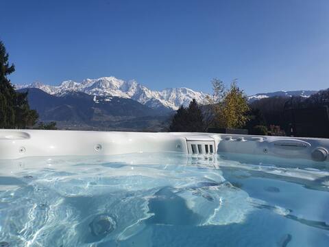 Beautiful Sallanches chalet with Mont Blanc view