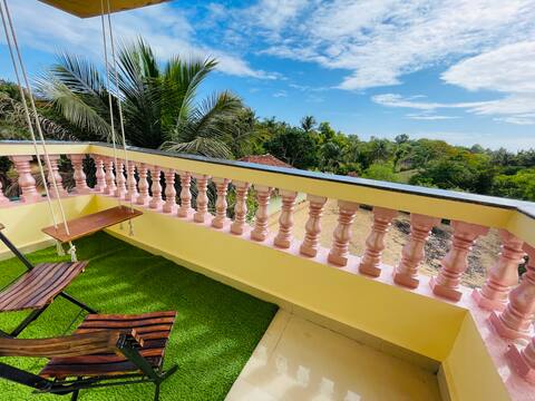 HiddenGem 2bhk+10min beach walk+peaceful+free wifi
