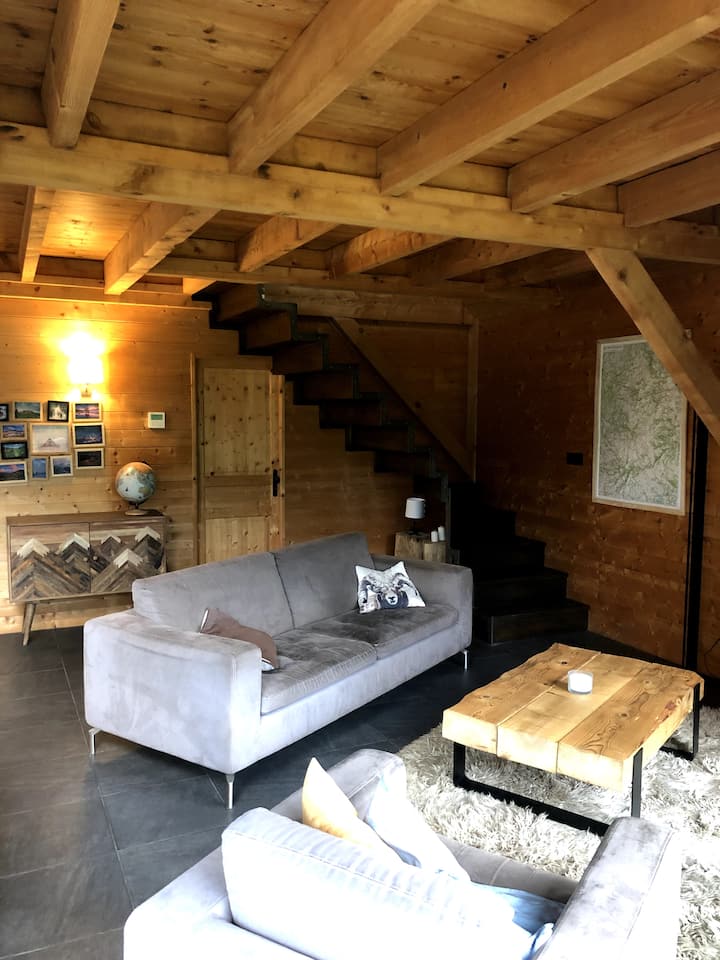 Joli Chalet Face Au Plomb Du Cantal - Francia