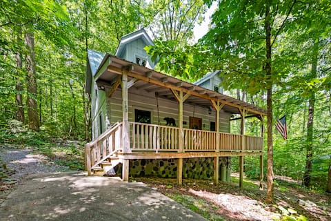 Cozy cabin in the woods