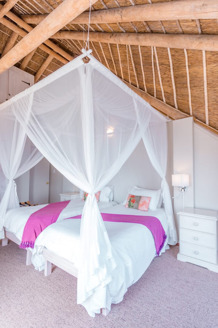 Bedroom 2 -- can be made up as either two singles or one extra-long king.