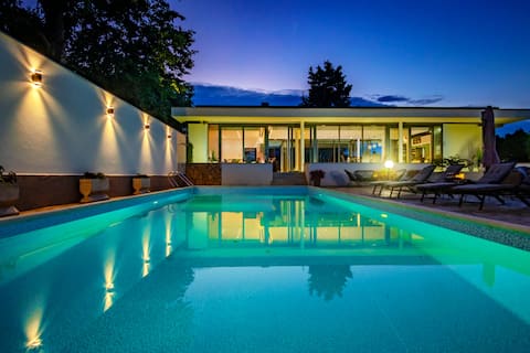 Lux villa “Danube palm” with outdoor pool