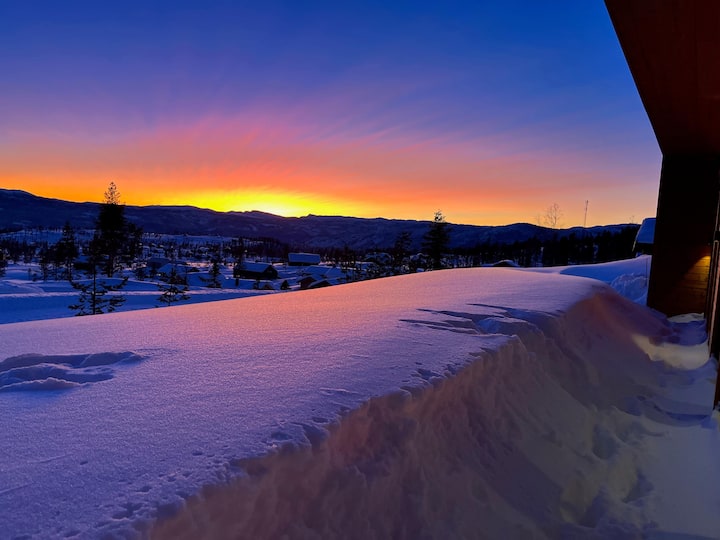 Great cabin! Ski in&out, sauna and panoramic views