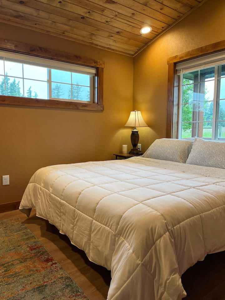 Cama ajustable tamaño king.