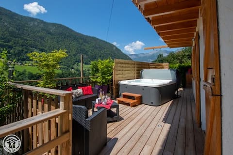 Aubier Comfort Spa Chalet Domaine du Fraizier