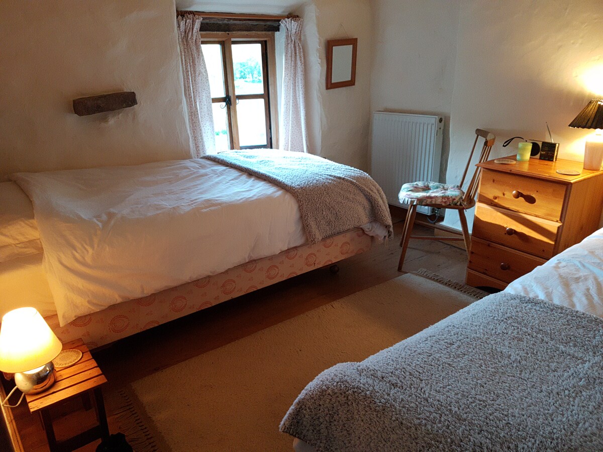 Chumba cha kulala kimewekwa kama chumba pacha