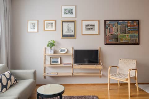 Popular Airbnb listing: Stylish Studio Posthouse with private sauna in Vii