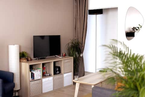 Successful Airbnb property: Cozy apartment – tree-lined balcony & free parking in Nancy