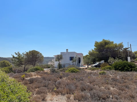 Traditional Greek summer house close to the sea