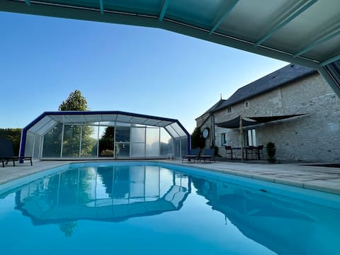 Beautiful farmhouse with pool