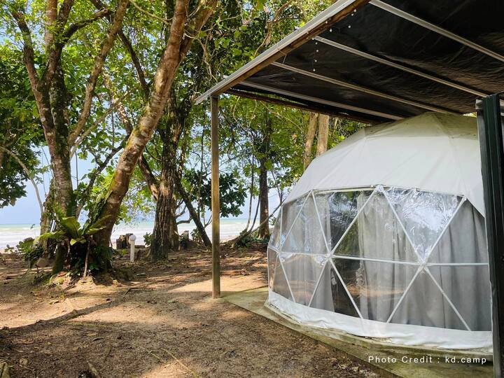 Beachfront Dome Tent for 2 Dome houses for Rent in Sematan Sarawak Malaysia Airbnb