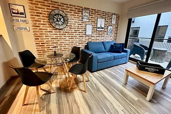 Квартира с 1 спальней в Barracas с выходом на балкон