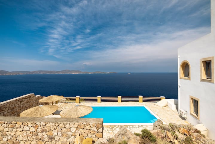 Slow Luxury Patmos Villa with incredible seaview