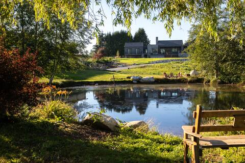 Luxury farm stay on sustainable flower farm.