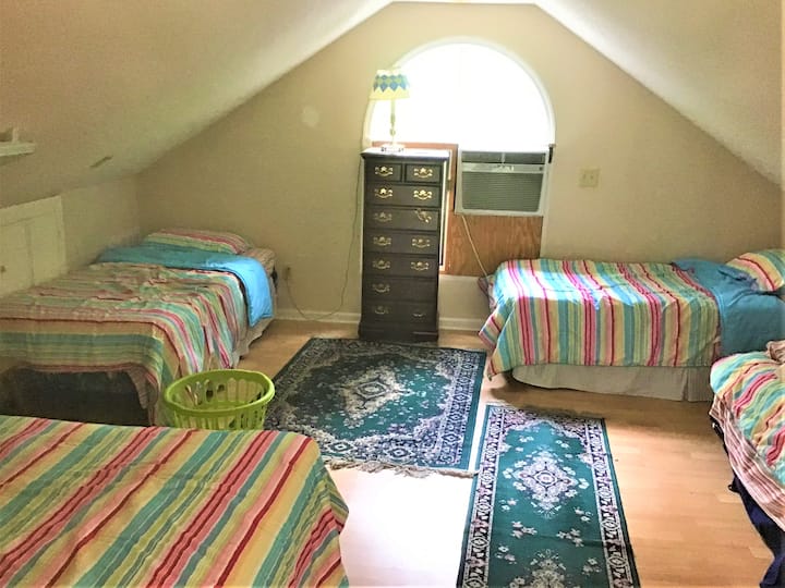 4 lits jumeaux - niveau supérieur