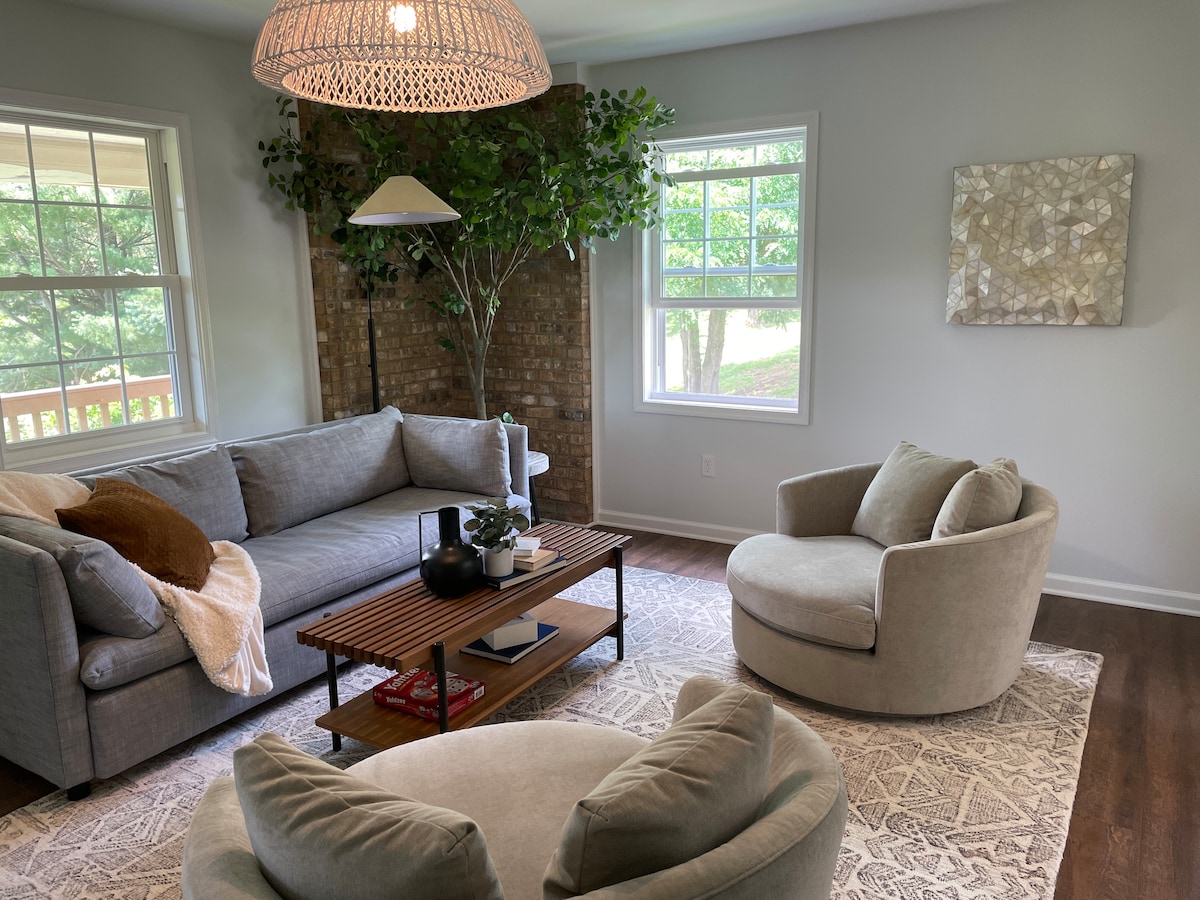 Living room with pull out sofa