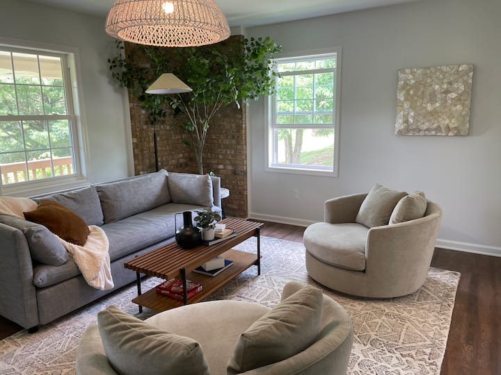 Living room with pull out sofa