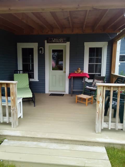 Bright and airy in town home with a large backyard