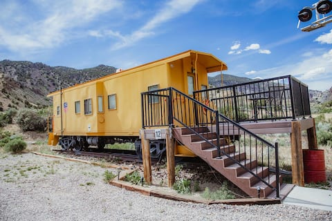 Union Pacific Caboose. At Big Rock Candy Mountain!