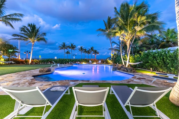 Private Beachfront Resort Style Home