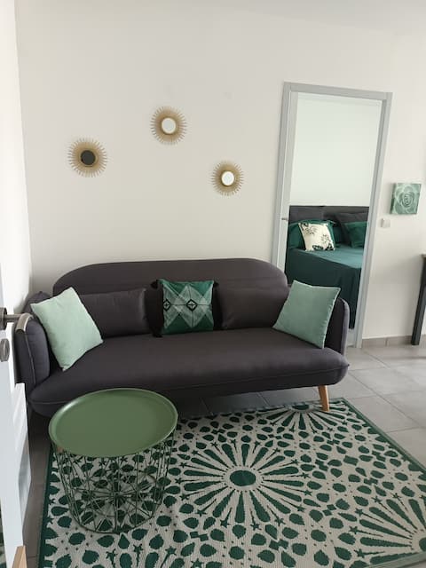 Annonce Airbnb populaire: SUPERB APARTMENT, KING, SS, FLOOR-TO-CEILING WINDOWS, TERRACE, ELEVATOR à Perpignan