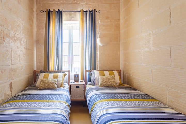 Comfortable twin bedroom.