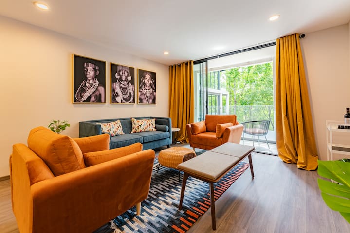 Stylish Parque España,Condesa 2BR w/ Rooftop & Gym
