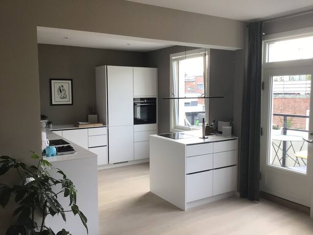 Fin leilighet med solrik balkong