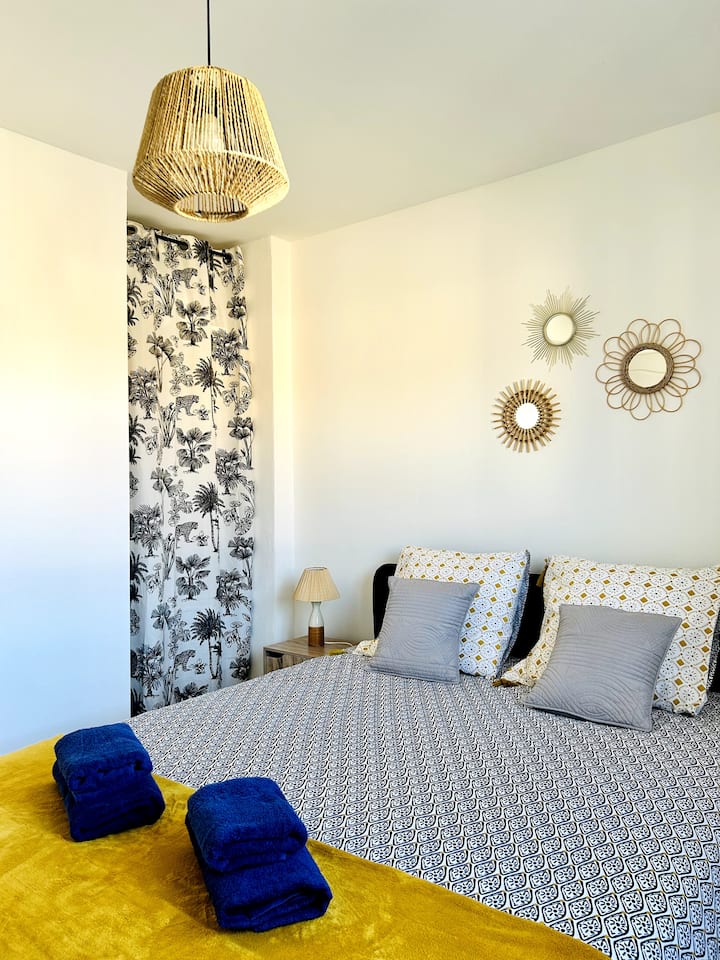 Chumba cha kulala 3 - Kitanda 160 na kabati la kuhifadhia