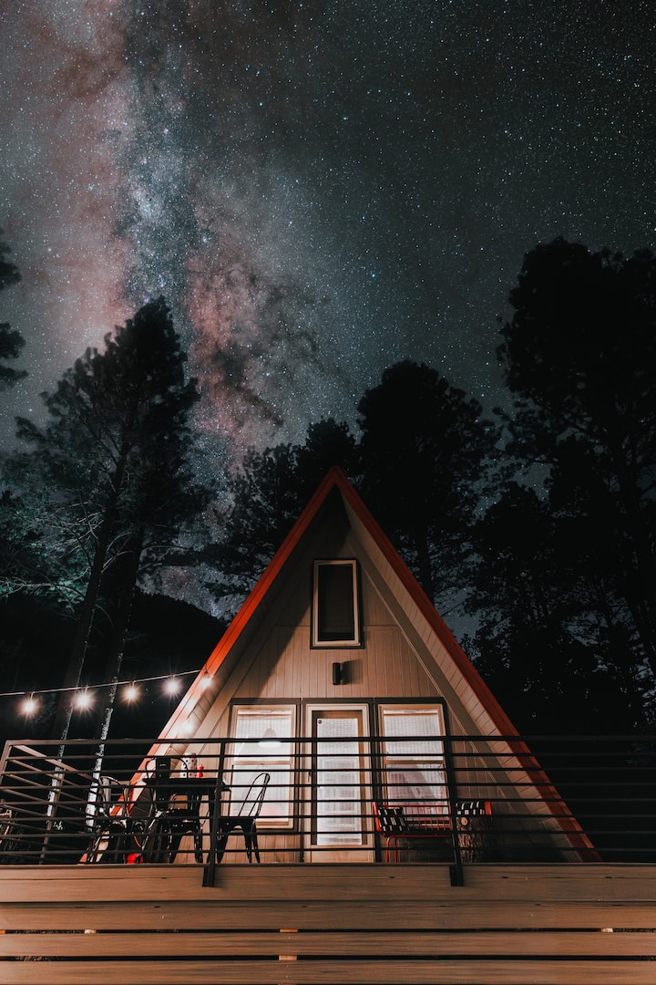 Modern A-Frame in Santa Fe National Forest
