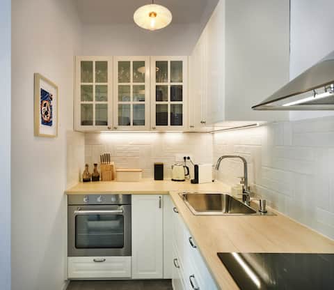 Successful Airbnb property: Stone seaview villa with a garden within city in Rab