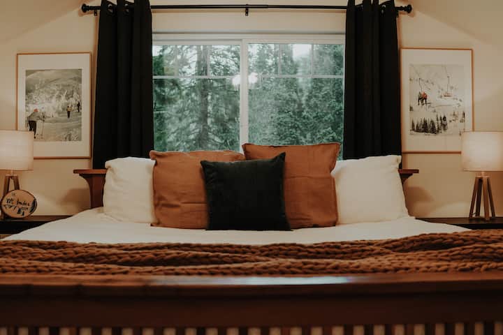 Chambre au mont Indice avec lit king size.