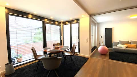 Modern feel-good apartment with sun terrace
