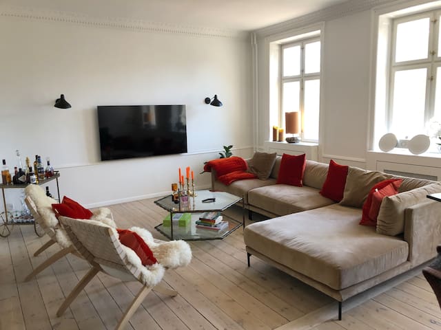 Big, modern apartment in the heart of Copenhagen