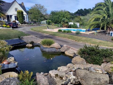 Villa Kerleven. House 700 m from the beach