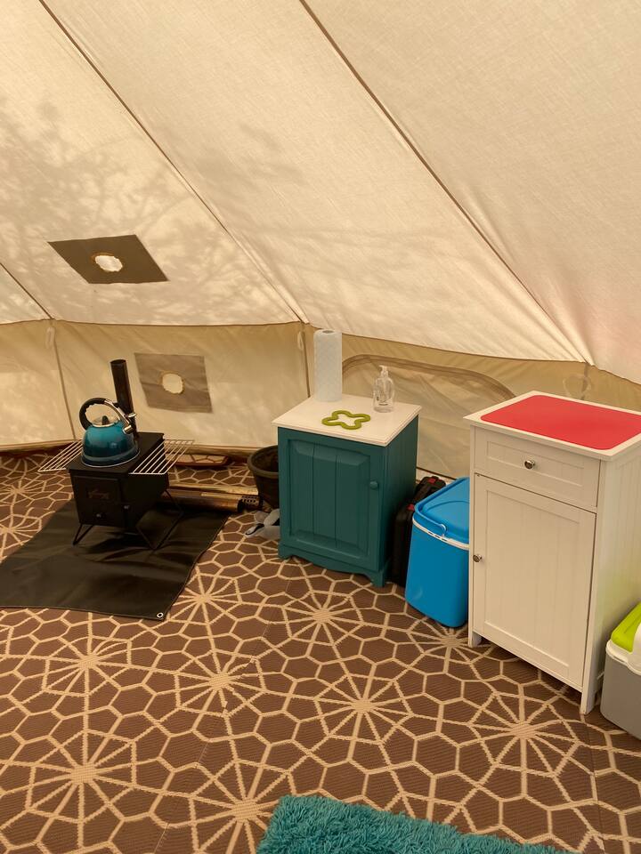 Marigold, Delightful Glamping In Our 6m Bell Tent - Oswestry