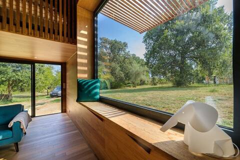 cosy seaside exotic wooden house