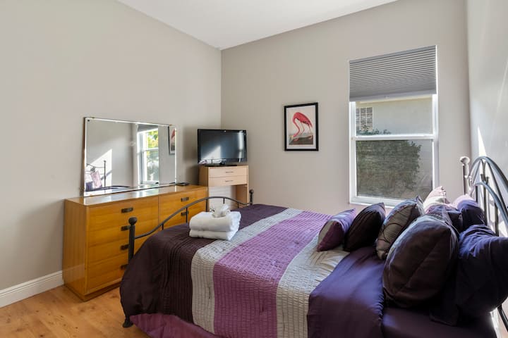 Guest bed with TV.