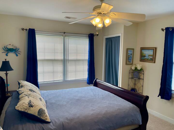 Downstairs with queen bed