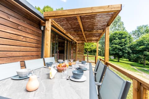 3 bedroom wooden chalet, central area